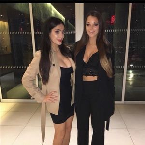 Black pea coat ( Banana Republic )